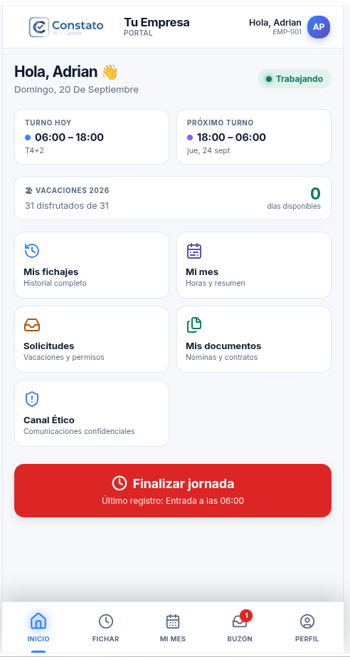 Portal del Empleado